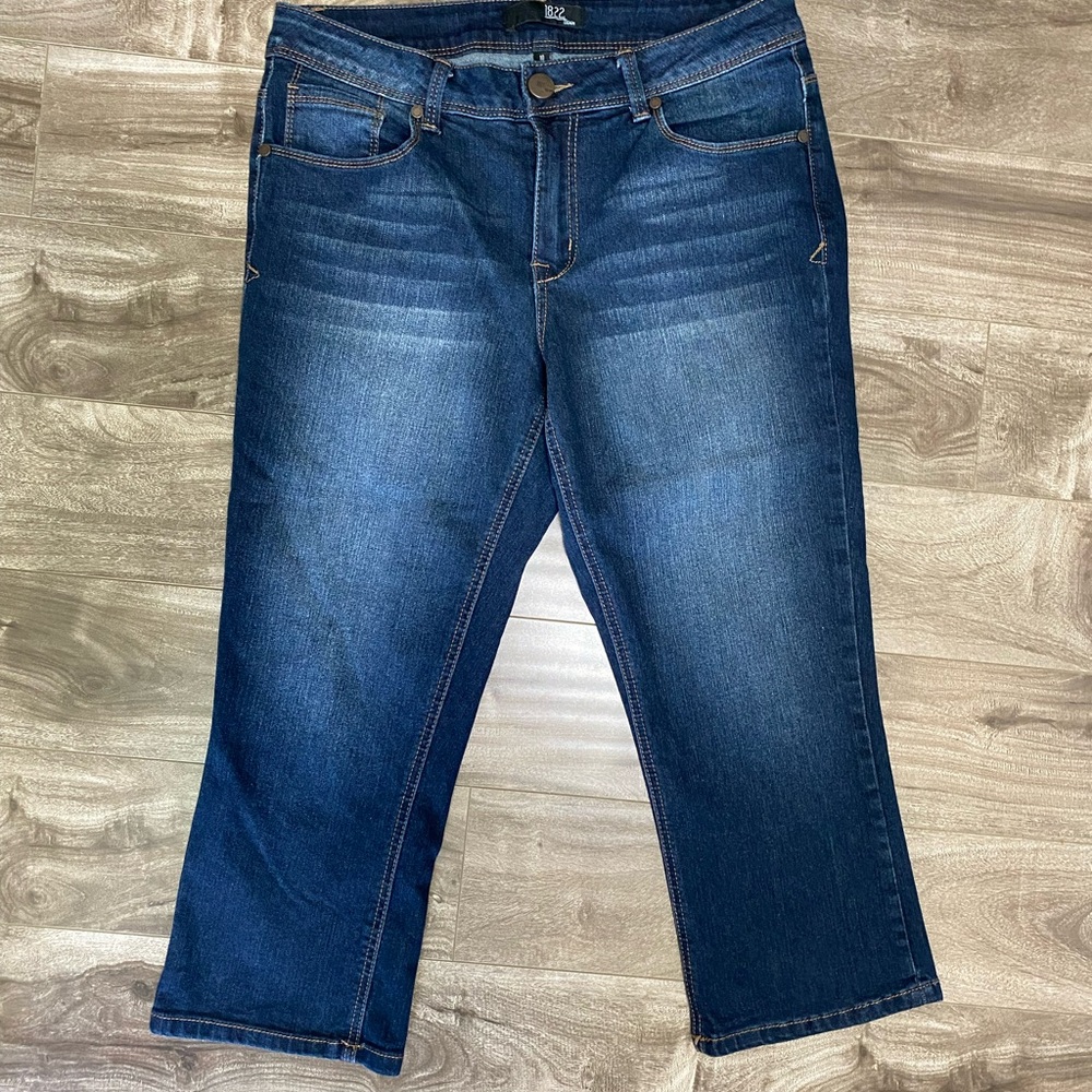 1822 Denim Blue Cropped Jeans